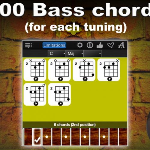 Bass Chords Compass Lite – Find, Learn & Play All Bass Guitar Chords For FREE !