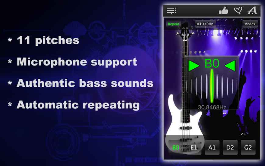 Bass Tuner-Easily Tune Your Electric Bass with Our Precision Tuner App