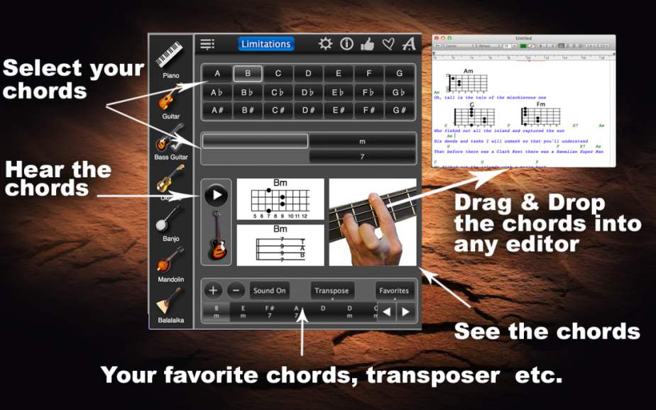 Chords Maestro Lite – Learn Chords for 7 Musical Instruments