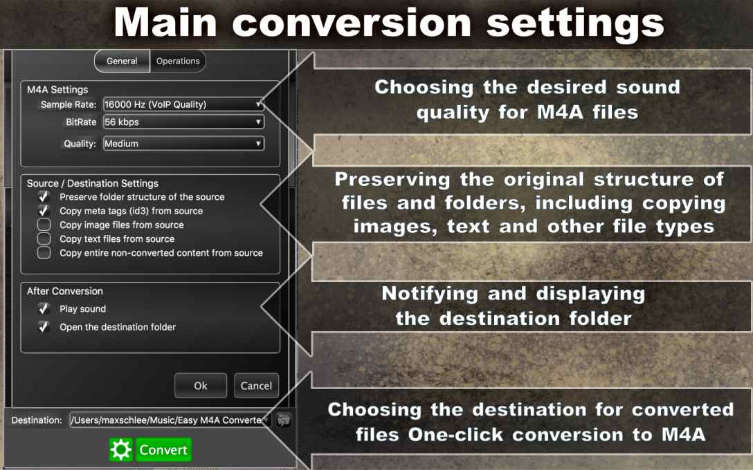 Easy M4A Converter Lite – Convert MP3 Music To M4A for FREE !