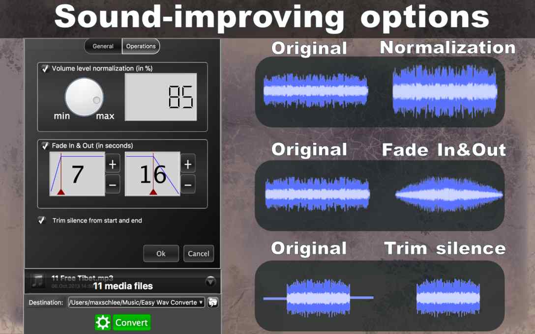 Convert audio with ease to WAV format!