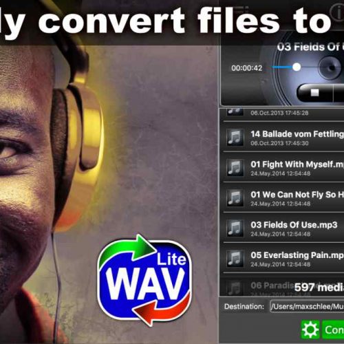 Easy WAV Converter Lite-Transform Your Audio Files to WAV with Ease !