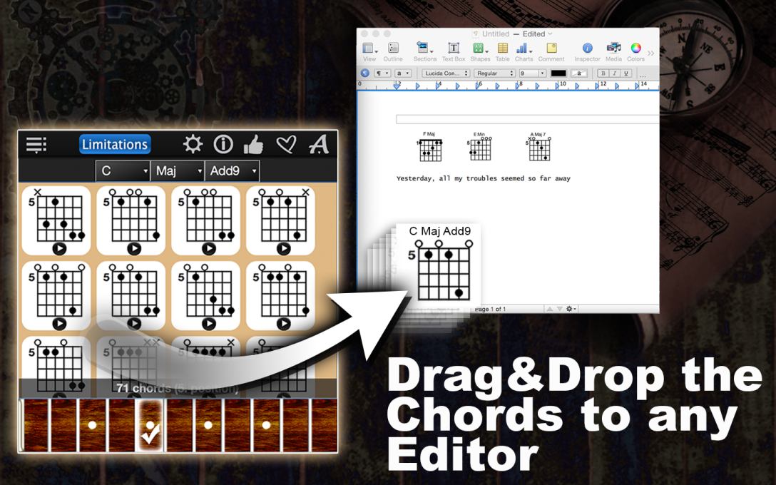 Guitar Chords Compass Lite – Find & Play All Chords !