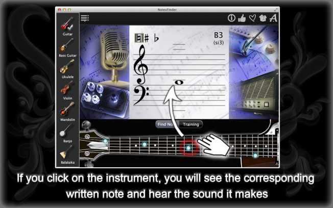 Get Better at Reading Music Scores with Notes Finder !