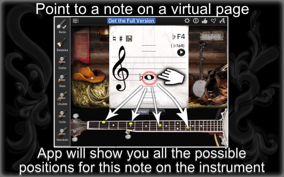 Discover the Notes on Your Banjo or Balalaika with Notes Finder Lite!