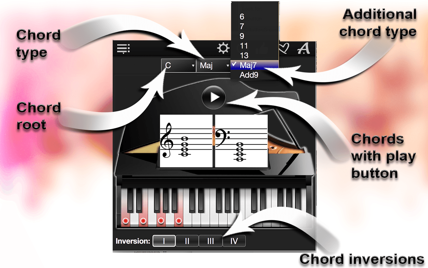 Piano Chords Compass – Find & Play All Chords