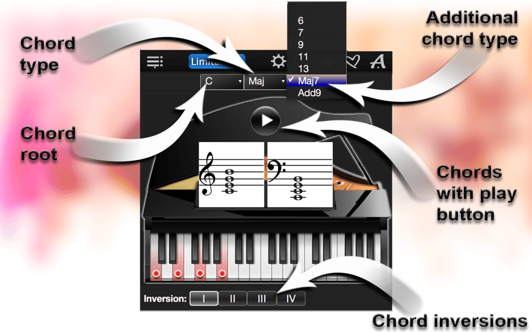 Piano Chords Compass Lite – Find & Play All Chords