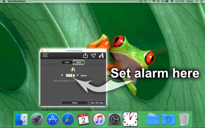 Alarm Clock for Dock – Set alarms on Mac and Windows