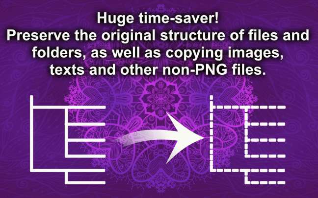Optimize PNG image size with “mini PNG Lite”